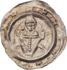 AUGSBURG BISTUM
Udalschalk von Eschenlohe, 1184-1202. Brakteat Bischof sitzt mit Krummstab und Buch auf Halbbogen v. v., umher Leiterreif Berger 2631...