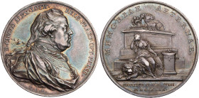 DEUTSCHER ORDEN DEUTSCHER ORDEN IN MERGENTHEIM
Carl Alexander von Lothringen, 1761-1780. Silbermedaille 1780 v. Th. van Berckel Auf seinen Tod, Vs.: ...
