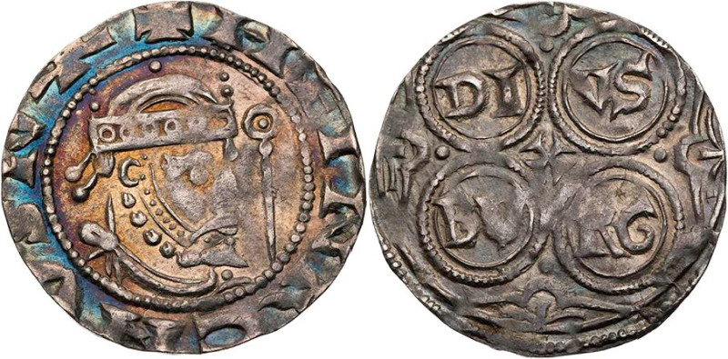 DUISBURG REICHSMÜNZSTÄTTE
Heinrich IV., 1056-1106. Denar o. J. Vs.: + HEINRCHVS...
