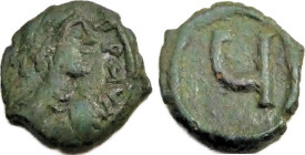 Tiberius II Constantine
Æ Pentanummium AD 578-582, 14 mm, 1.38 g.