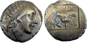 Islands off Caria, Rhodes
AR Drachm, 167-188 BC, 16 mm, 2.08 g.