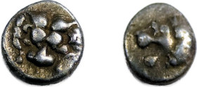 Caria, Mylasa
AR Hemiobol, circa 420-390 BC, 7 mm, .36 g.