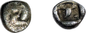Caria, Mylasa
AR Tetartemorion circa 420-390 BC 6 mm, .25 g,