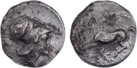 Corinthia, Corinth
AR Stater, 21 mm, 7.40 g. Rough surfaces, brushed.