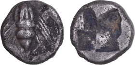 Ionia, Ephesus
AR Hemiobol, 550-500 BC, 7 mm, .48 g.