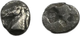 Thraco-Macedonian
AR Tetartemorion, circa 5th Century BC, 5 mm, .21 g.