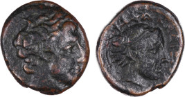Thessaly, Phalanna
 Æ Dichalkon Circa 400-344 BC, 17 mm, 4.71 g.