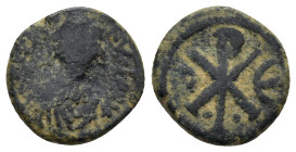 Byzantine bronze coin (2 Gr. 14mm.)