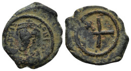 Byzantine bronze coin (3.25 Gr. 22mm.)