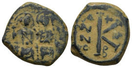 Byzantine bronze coin (6.68 Gr. 19mm.)