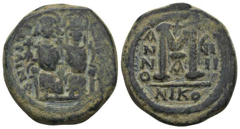 Byzantine bronze coin (14.5 Gr. 28mm)
