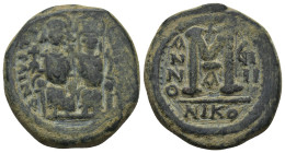 Byzantine bronze coin (14.5 Gr. 28mm)