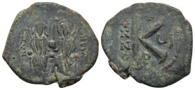 Byzantine bronze coin (7.32 Gr. 28mm.)