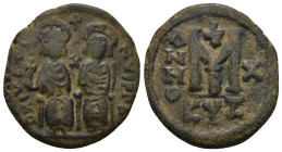 Byzantine bronze coin (11.9 Gr. 28mm.)