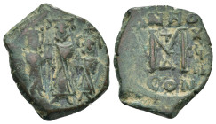 Byzantine bronze coin (5.72 Gr. 21mm.)
