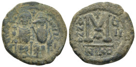 Byzantine bronze coin (13.47 Gr. 27mm.)