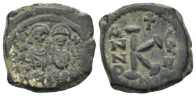 Byzantine bronze coin (7.6 Gr. 22mm.)