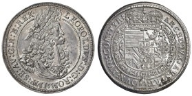 AUSTRIA Leopoldo I (1658-1705) Mezzo tallero - KM 1149 AG (g 14,19) R

SPL+
