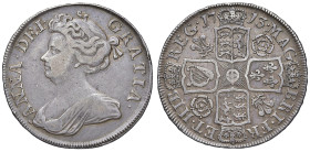 GRAN BRETAGNA Anna (1707-1714) Mezza corona 1713 - KM 525.4 AG (g 14,95) 

BB+