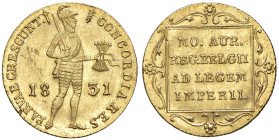 OLANDA Guglielmo I (1815-1840) Ducato 1831 Utrecht - KM 50.1 AU (g 3,51) 

qFDC
