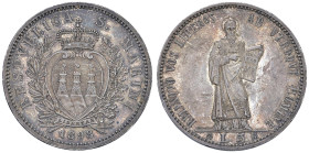 SAN MARINO Vecchia monetazione (1864-1938) 5 Lire 1898 - Gig. 17 AG (g 25,06) R

qFDC