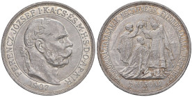 UNGHERIA Francesco Giuseppe I d'Asburgo (1848-1916) 5 Corone 1907 - KM 489 AG (g 24,00)

FDC