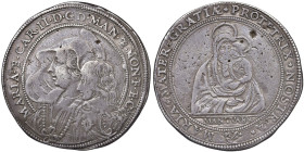 MANTOVA Carlo II Gonzaga, Reggenza della madre Maria (1637-1647) Ducatone - MIR 681 AG (g 31,70) RRR

BB