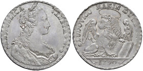 VENEZIA Ludovico Manin (1789-1797) Tallero per il Levante 1790 - Pao. 35 AG (g 28,01) 

SPL