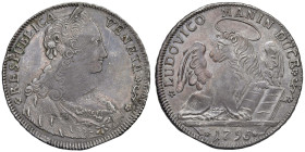 VENEZIA Ludovico Manin (1789-1797) Tallero per il Levante 1795 - Pao. 35 AG (g 28,43) 

SPL