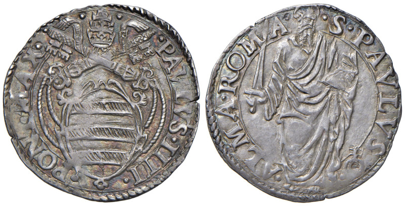 Paolo IV (1555-1559) Giulio - Munt. 17 AG (g 3,23) 

qFDC