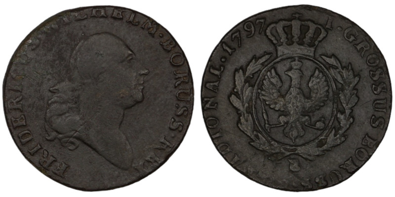 Brandenburg-Prussia. Friedrich Wilhelm II. (1797) 1 Groschen.