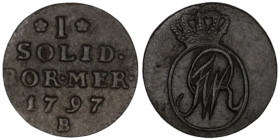 Brandenburg-Prussia. Friedrich Wilhelm II. (1797) 1 Solid. Breslau