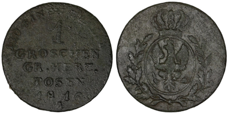 Prussia-Posen. Friedrich Wilhelm III. (1816) 1 Groschen.
