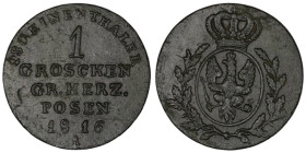 Prussia-Posen. Friedrich Wilhelm III. (1816) 1 Groschen.
