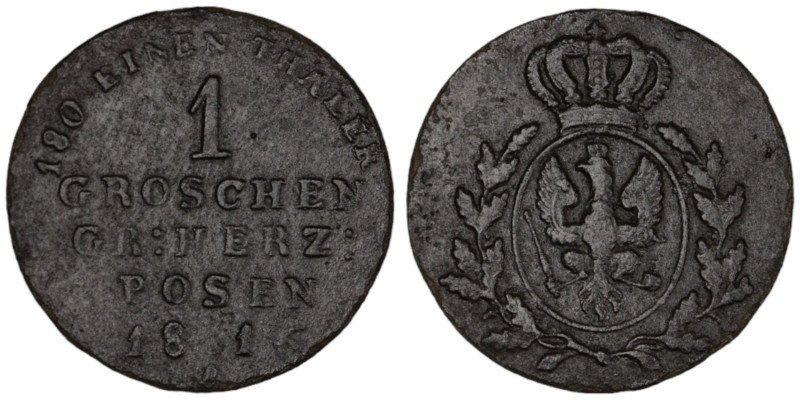 Prussia-Posen. Friedrich Wilhelm III. (1816) 1 Groschen.