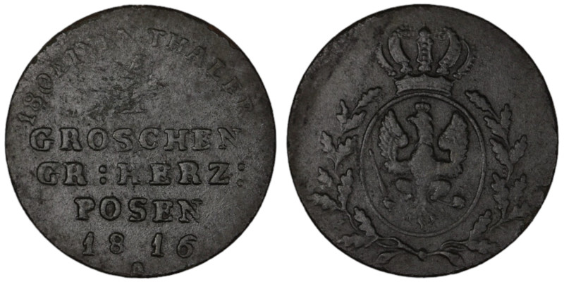 Prussia-Posen. Friedrich Wilhelm III. (1816) 1 Groschen.