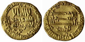 GOLD - Al-Amin, AH 193-199 / AD 809-813. Dinar, citing 'Li'l-Khalifa' ('for the Caliph' in Kufic), without mint, AH 194 = AD 809/10. Very fine. (4,05g...