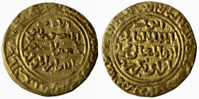 GOLD - Al-Kamil Muhammad I, (616-635 AH/1219-1238 AD) ( 5,37g 20mm) AV Dinar. Al-Iskandariya mint, 629 AH = 1232 AD. Citing the caliph al-Mustansir wi...