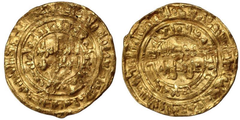 GOLD - Fatimids. Misr. al-Hakim AH 386-411. 395H. Dinar AV. 23 mm, 4,11 g very f...