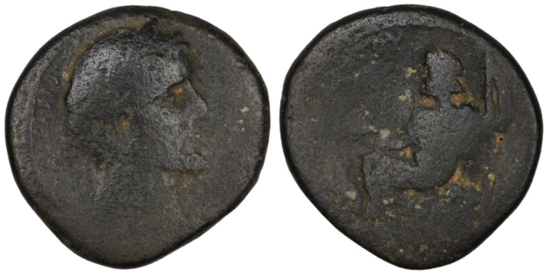 Antoninus Pius. (138-161 AD) Bronze . (23mm, 8,29g) provincial mint. Obv: laurea...