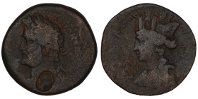 Antoninus Pius. (138-161 AD). Diassarion. (24mm, 8,24g) Syria. Laodicea ad Mare. Obv: laureate bust of Antoninus Pius left. Rev: turreted and draped b...