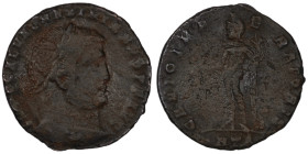 Maximinus II. (310 AD). Follis. (24mm, 5,62g) Antioch. Obv: IMP C GAL VAL MAXIMINVS P F AVG. laureate bust of Maximinus right. Rev: GENIO IMPERATORIS....