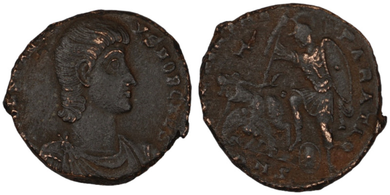 Constantinus II. (351-354 AD). Follis. (21mm, 5,59g) Antioch. Obv: D N CONSTANTI...
