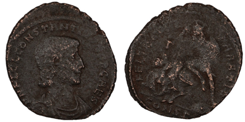 Constantinus II. (351-354 AD). Follis. (25mm, 4,20g) Constantinople. Obv: D N CO...