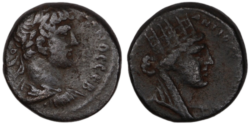 Hadrian. (117-138 AD). Bronze. (17mm, 2,20g) Syria. Antioch. Obv: laureate bust ...