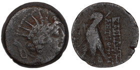 Antiochos VIII. Epiphanes. (109-96 BC). Bronze . (17mm, 5,31g) Antioch.