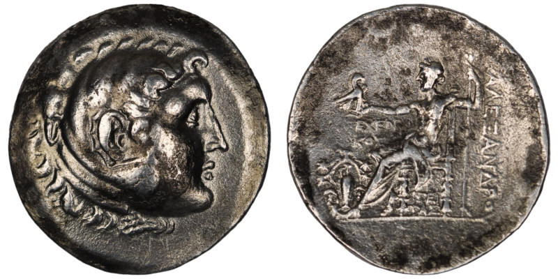 Alexander the Great. (336-323 BC) AR Tetradrachm. (32mm, 15,45g) Obv: head of Al...