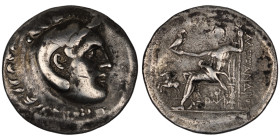 Alexander the Great. (336-323 BC) AR Tetradrachm. (33mm, 16,14g) Obv: head of Alexander the great right. Rev: sitting Zeus holding eagle and scepter.