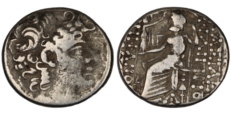 Seleukos VI. Epiphanes. (95-94 BC) AR Tetradrachm. (27mm, 14,18g) Antioch. Obv: ...
