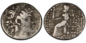 Seleukos VI. Epiphanes. (95-94 BC) AR Tetradrachm. (27mm, 14,18g) Antioch. Obv: diademed head right. Rev: Zeus seated left holding Nike.